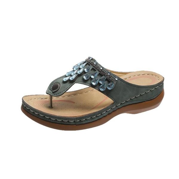 

slippers 2021women sandals summer shoes woman ladies sewing hollow out wedges female casual pu leather comfortable retro sandalis, Black