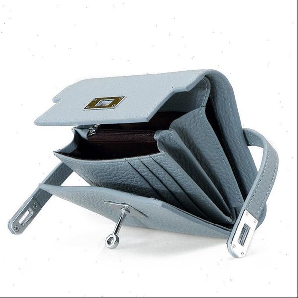 

brand short wallet for women arrival high capacity genuine leather small purse with card holders, Red;black