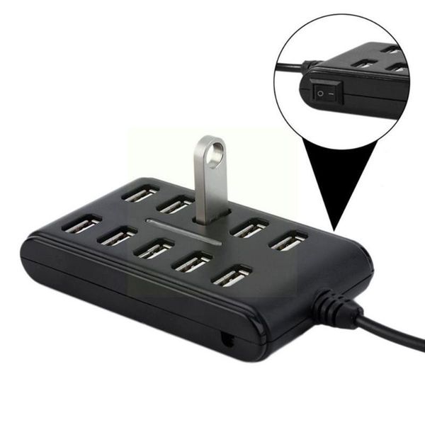 

hubs high speed 480 mbps usb 2.0 hub 10 ports multi personal computer portable splitter for pc lapt9z1