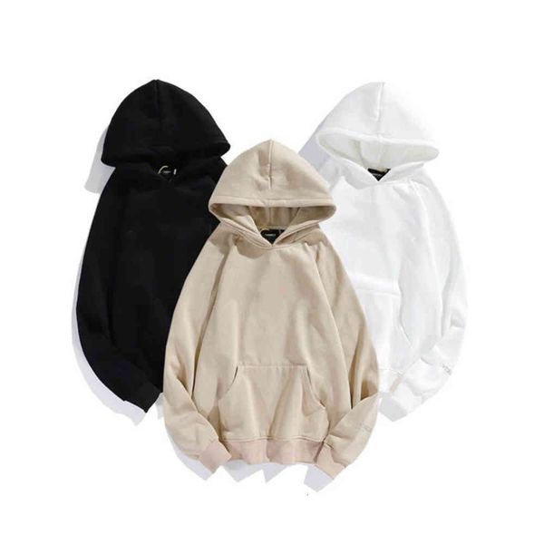 

Men's Hoodie trendy spring and autumn long-sleeved round neck sweatshirt, Black