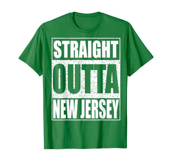 

straight outta new jersey t-shirt patriotic new jersey state, White;black