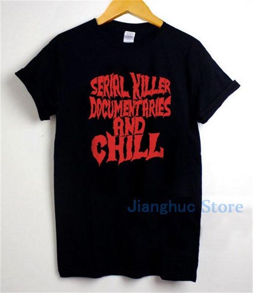 

men's t-shirts serial killer documentaries t-shirt for men and women tshirt, White;black