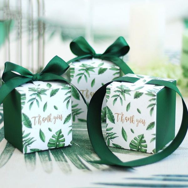 

gift wrap green paper candy boxes bag wedding box baby shower favors birthday party christmas supplies decoration