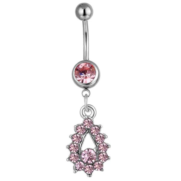 

d0380 belly navel ring mix colors, Silver