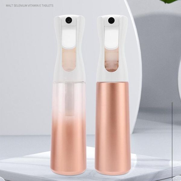 

storage bottles & jars 200/300ml spray bottle hairdressing tool gradient champagne color high pressure automatic continuous sprayer hair wat