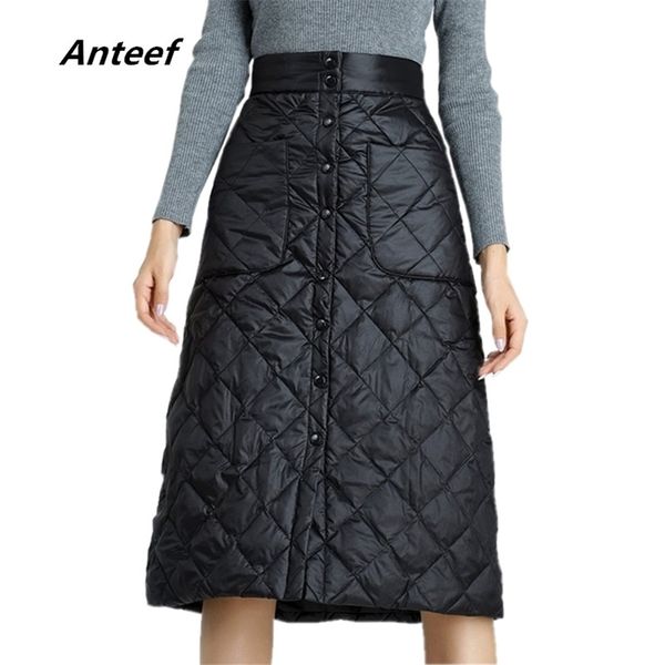 

black high waist clothes autumn winter saia woman casual loose midi skirts skirt jupe female streetwear 211124