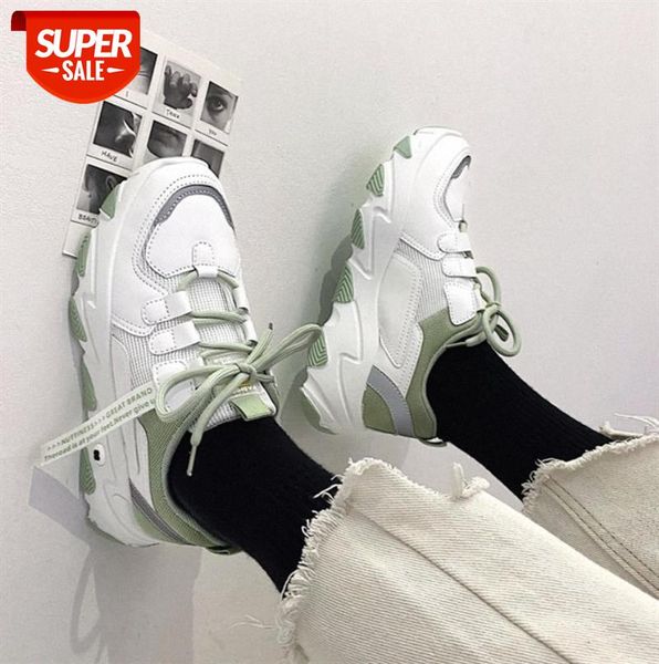 

shoes female students korean version of breathable white sneakers net red increased daddy ins comfortable #wl2k