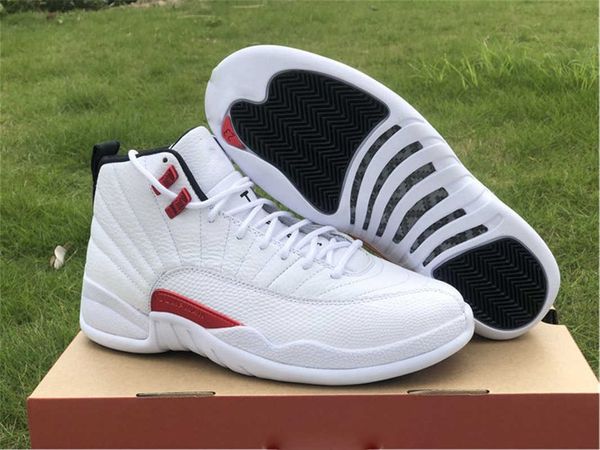 

retro authentic 12 twist jumpman 12s men athletic shoes women ct8013-106 white university red royalty utility dark concord sports sneakers, White;red