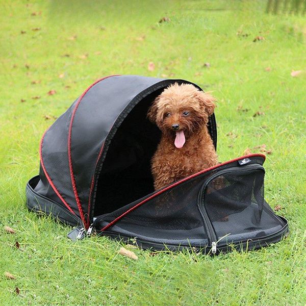 

dog houses & kennels accessories portable house cage tent for small dogs folded cat net cats outdoor kennel pet puppy anti-mosquito tents