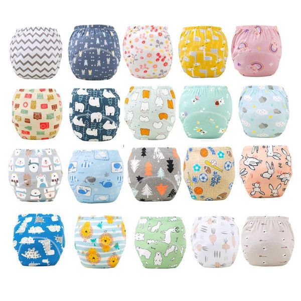 

cloth diapers 5pc waterproof reusable baby kids cotton potty training pants infant shorts underwear 8layers diaper nappies child panties
