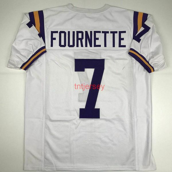 

custom new leonard fournette lsu white college stitched football jersey add any name number, Black