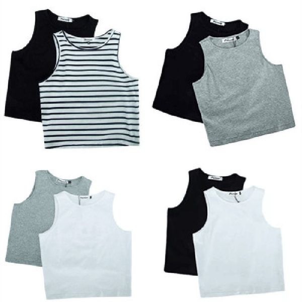 

camisoles fashion vest women's summer regular cotton top, Black;white