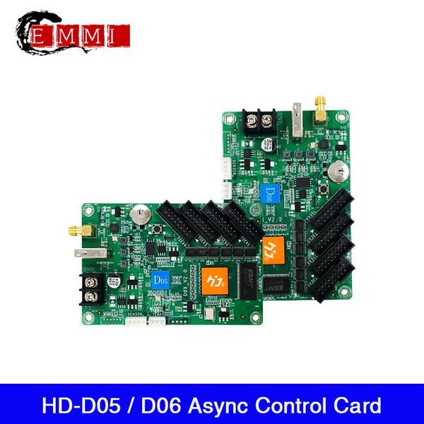 

hd-d05 / hd-d06 wi-fi and u-disk full color control card as door led screen billboard sign board wireless modules