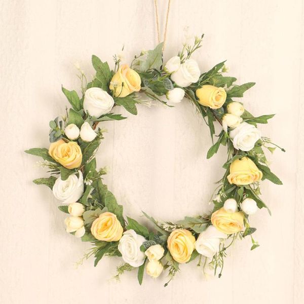 

decorative flowers & wreaths wedding party supplies garland hawaii style diy wreath eucalyptus lily rose european-style wall-mounted windows