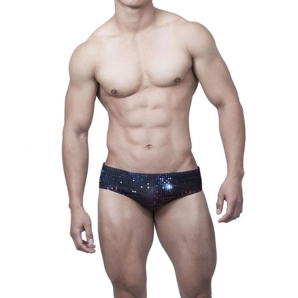 

men fashion swimwear briefs trunks bathing suit swimming surfing beachwear summer shorts swimsuit color star print stretch two-piece suits