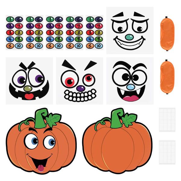 

wall stickers toyvian pumpkin game pin the party trick or treat favors