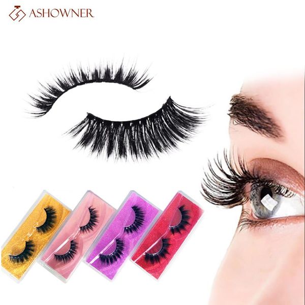 

false eyelashes 1/3/5pcs 3d mink dramatic volume natural makeup long lasting fake for woman