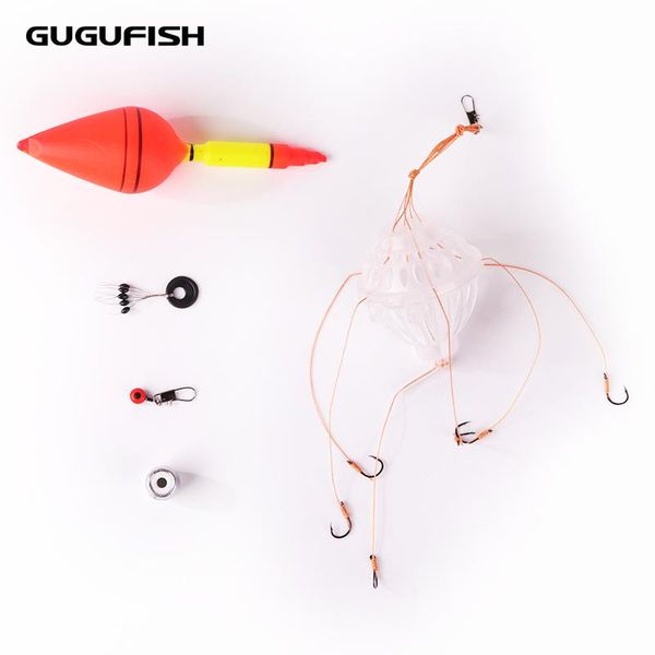 

fishing hooks gugufish fishhooks tackle sea box spherical explosion for feeder jig