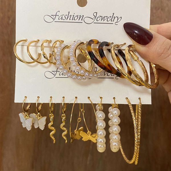 

set earrings alloy butterfly earrings creative simple set