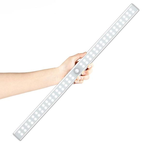 

20/36/64leds usb rechargeable led motion sensor night light cabinet closet for wardrobe cupboard kitchen