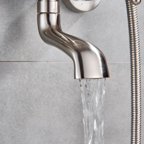 

bathroom shower heads wall mounted brass & tub faucet spout dual handles telephone type cold mixer tap bath gold orb brushed a