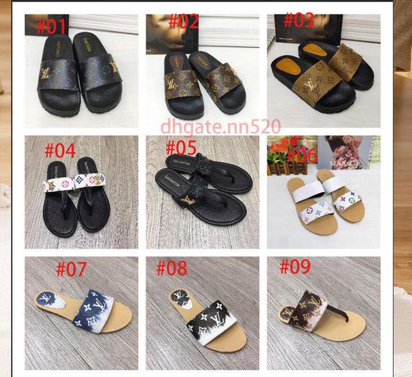 

designer women shoe sandal foam runner slipper gggg flip flop moccasin four seasons stylish classics flowers slippers efhezh, Black