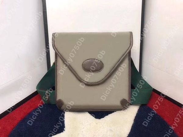 Vintage postacı çantası kaplan lüks tasarımcı çantaları erkek göğüs cebi çantası Çapraz Vücut Çantaları Klasik Dokuma Colorway Ayarlanabilir omuz askıları 598604