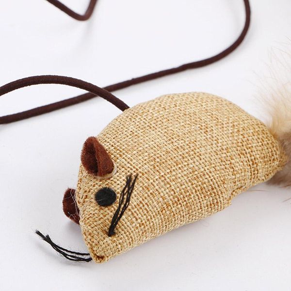 

1set pet cats toys funny wooden stick mouse kitty set- cat