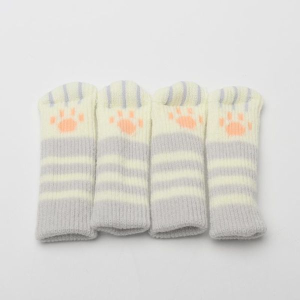 

chair covers 4pcs/set furniture decoration restaurant spared diy cat claw shape home soft replacement part el print desk leg cover