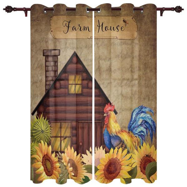 

curtain & drapes exquisite window curtainfarm sunflower rooster barn boys and girls bedroom modern curtains baby room study living