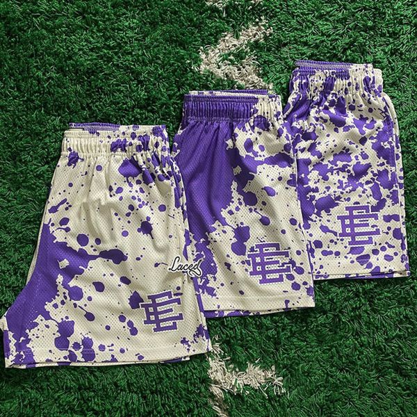 

eric emanuel ee summer men's shorts gym men sports short athletic running sport fitness women beach basketball jogging man loose footba, White;black