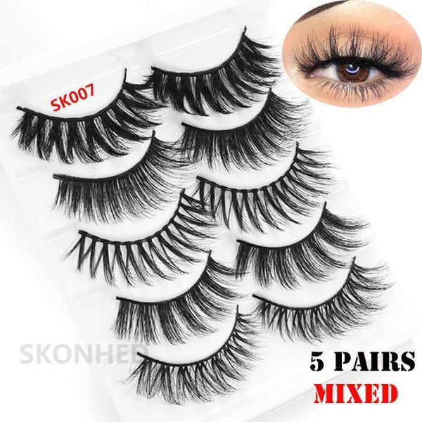 

pairs/pack handmade 3d mink false natural long eyelashes woman's fashion classic volume fluffy light-weight beauty eye makeup1