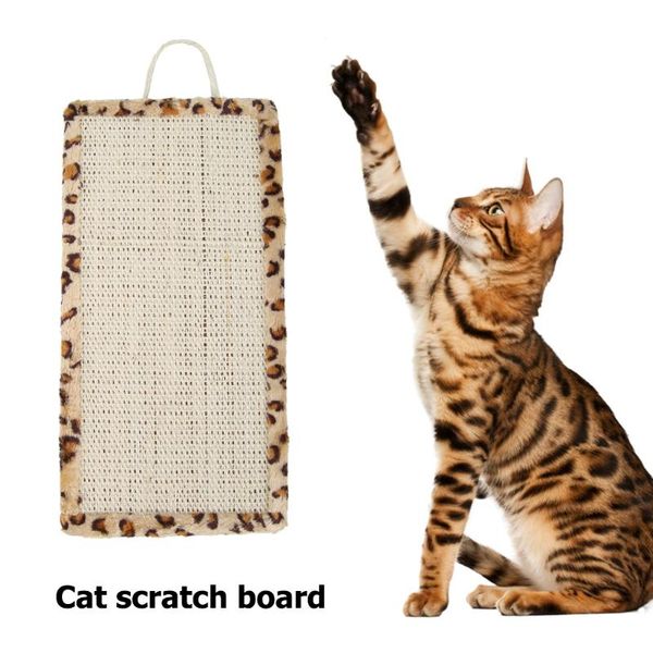 

cat toys climbing sisal scratch mat kitten furniture fish shaped carpet protector pad board pet supplies for playing