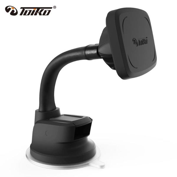 

cell phone mounts & holders toiko universal adjustable gooseneck suction cup magnetic car holder gps rotatable windshield dashboard mount st