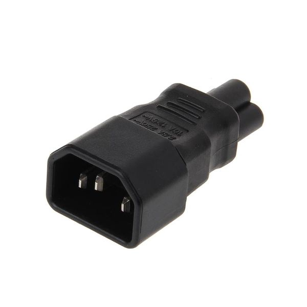 

smart power plugs iec 320 c14 3-pin male to c5 female straight plug converter adapter drop