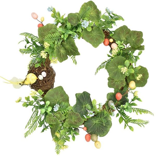 

decorative flowers & wreaths artificial easter birds wreath egg for front door wall window wedding party farmhouse garden office home decor