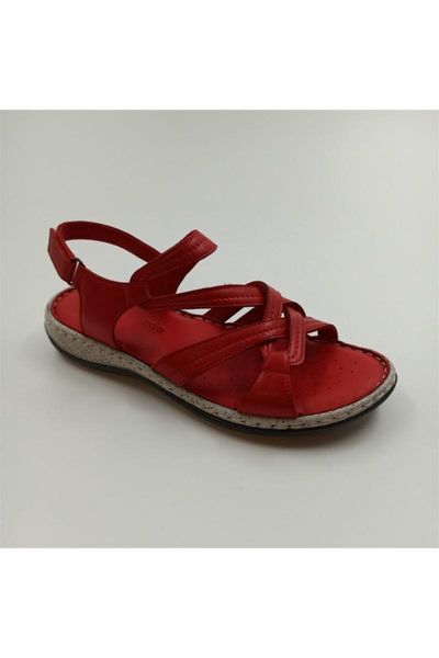 

sandals women's red leather comfort d21ys-1385, Black