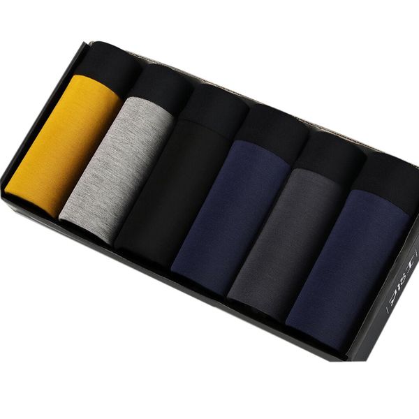

cuecas masculina 6pcs/lot mens panties underwear mens boxer bamboo fibe shorts modal boxershorts underpants man boxer homme, Black;white