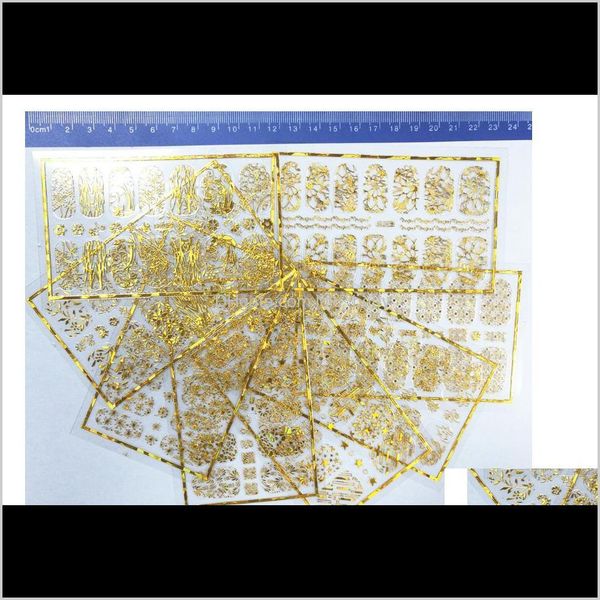 

gold silver 3d nail art stickers nail decoration design brand foils beauty stickers for nails accessories decals tools e9ond 0dtzm, Black