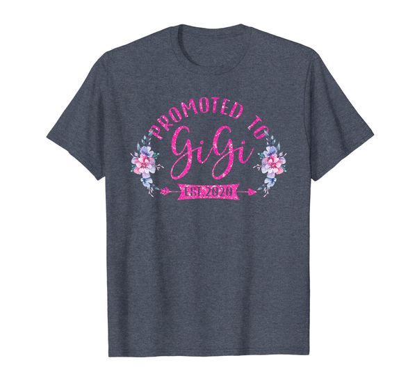 

promoted to gigi est 2020 baby announcement shirt, White;black