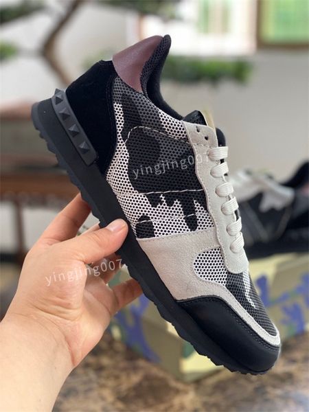 

2022 wheel designers shoes boots high re-nylon sneakers valentinoes shoes mens womens platform shoe combat trainers with bag boot lace up sn, Black