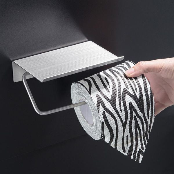 

toilet paper holders 304 stainless steel tissue holder punching household wall-mounted box rack roll