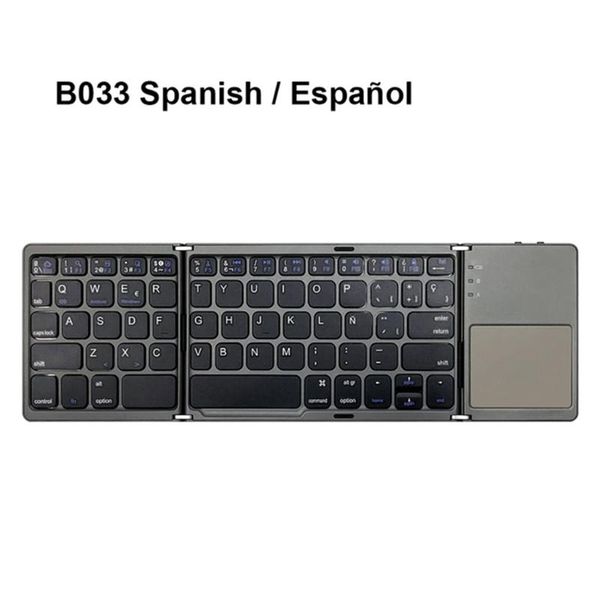 

keyboards b2ef bluetooth folding keyboard with sensitive touchpad pocket-sized tri-folded fodable for windows