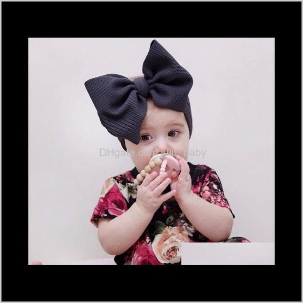 Coloque todo o bebê Grande Bow Meninas Headband Big Bowknot Headwrap Kids Bow para cabeleireiro de algodão largo cabeça turbante bebê nascido headbands f2GML HBH1Z