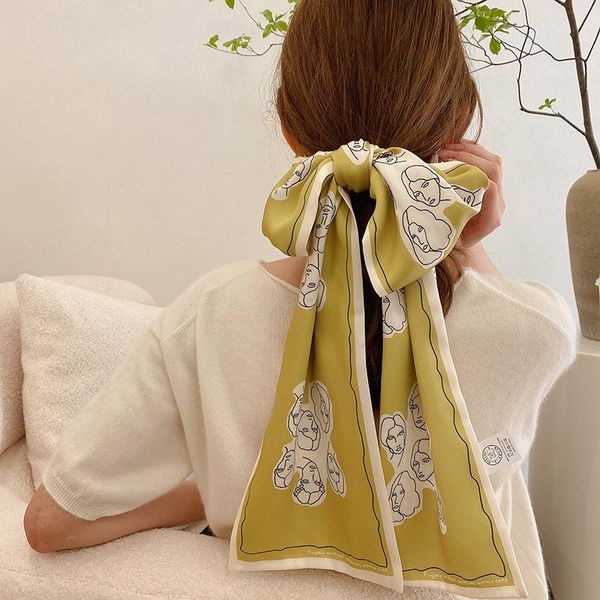 

scarves 2021 fashion handkerchief neck scarf women shawl silk scarfs female headband bandana head brand kerchief for ladies, Blue;gray