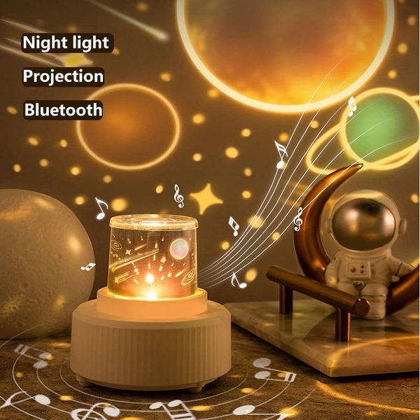 

night lights led moon projector lamp for children bedroom home decor light rotating usb bluetooth music projection table gifts