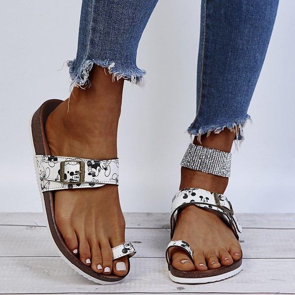 

women beach clip toe buckle lady shoes fashion sandals leather flip flops female flat woman slides summer slippers, Black