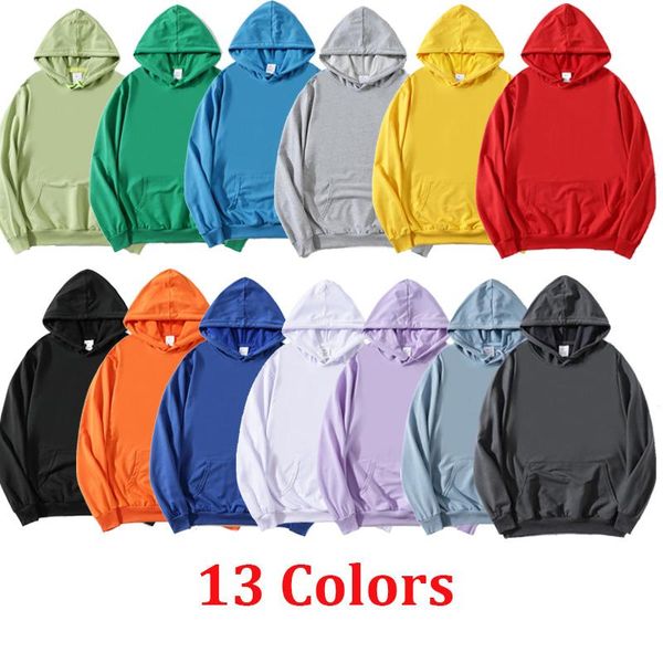 

men's hoodies & sweatshirts men woman fashion solid color red black gray pink autumn winter cotton hip hop hoody male brand casual