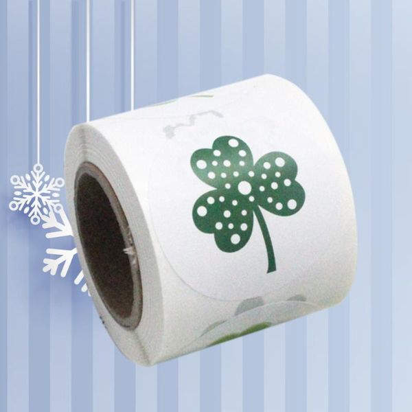 

gift wrap 200pcs in 1 roll shamrock self-adhesive sealing stickers creative st patricks day label decals home diy decorative supplies deco