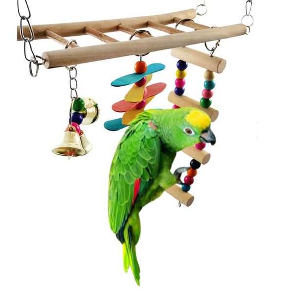 

other bird supplies birds pets parrots ladders climbing toy ladder chewing swings rainbow pet parrot macaw hammock